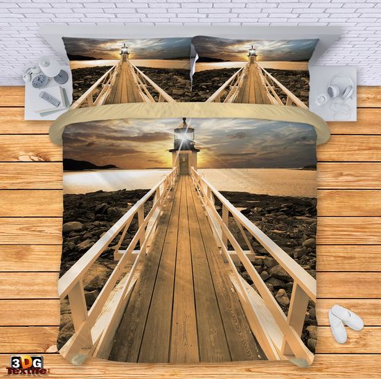 Lenjerie de pat Lighthouse on Bridge