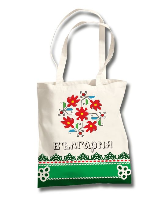 RO_Чанта от текстил България Зелена