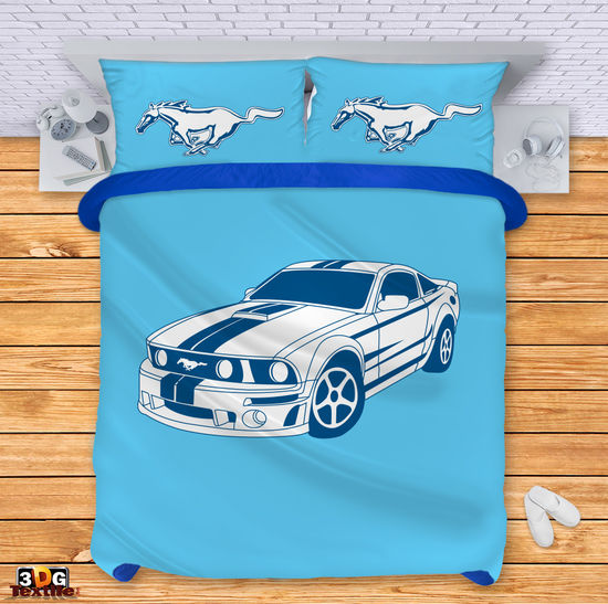 Lenjerie de pat Mustang light blue