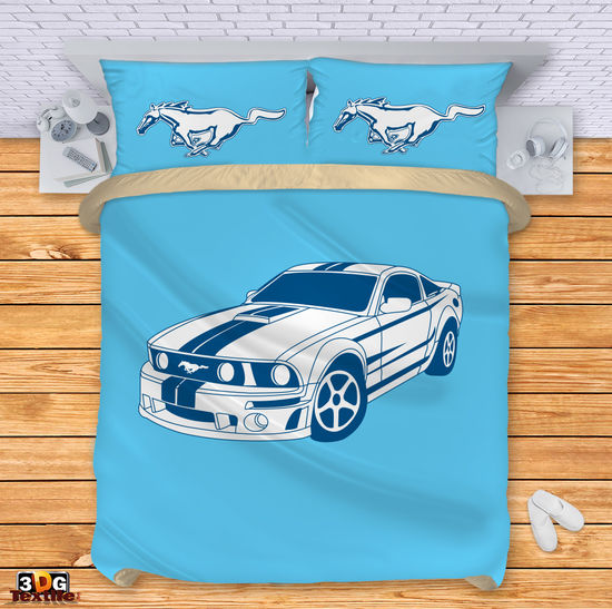 Lenjerie de pat Mustang light blue