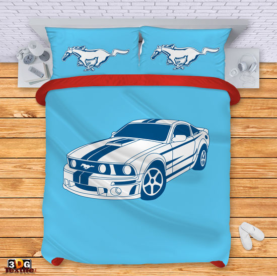 Lenjerie de pat Mustang light blue