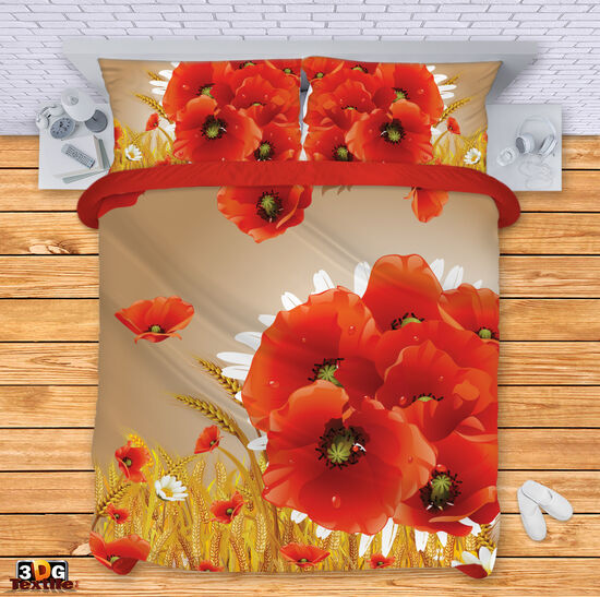 Lenjerie de pat Poppies