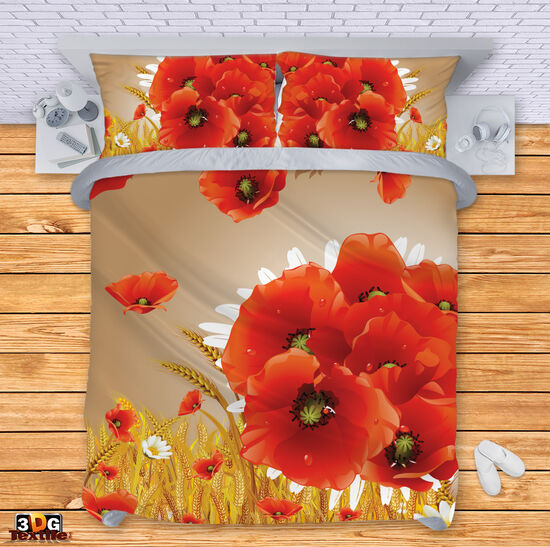 Lenjerie de pat Poppies