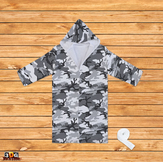 Halate Print Gray Camouflage