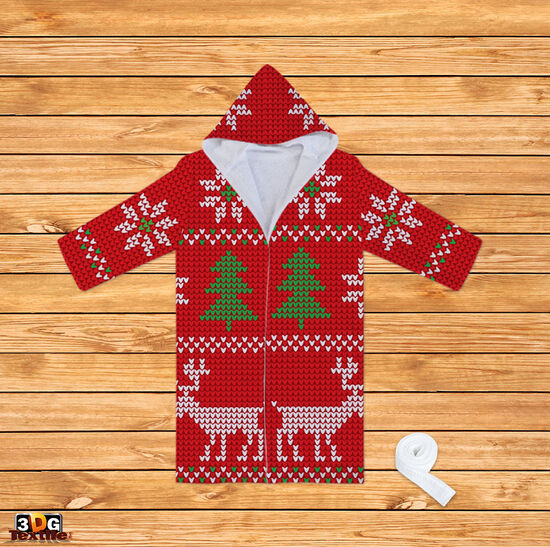 Halate Print Christmas Sweater