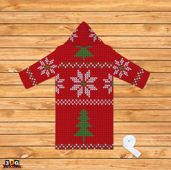 Halate Print Christmas Sweater