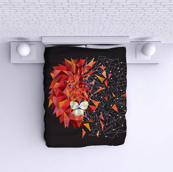 Cuvertură de pat Geometric Lion