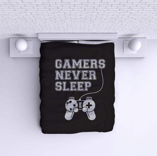 Cuvertură de pat Gamers don't sleep