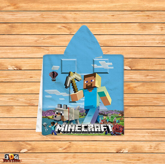 Poncho pentru copii Minecraft 2