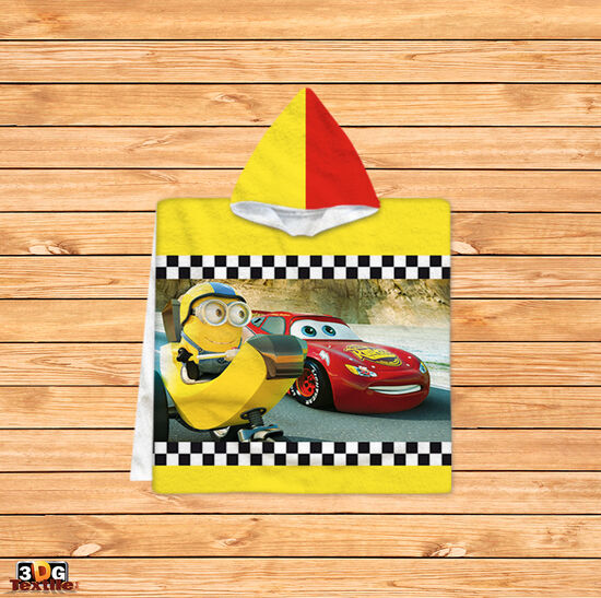 Poncho pentru copii Cars And Minions