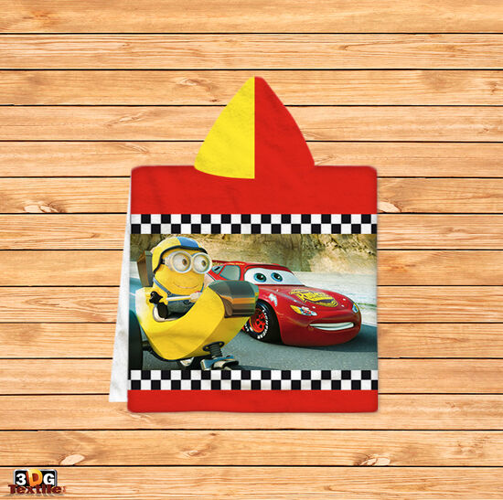 Poncho pentru copii Cars And Minions