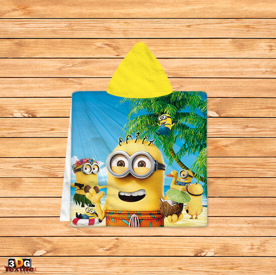 Poncho pentru copii Beach Minions