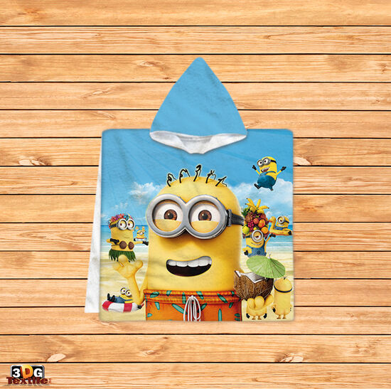 Poncho pentru copii Beach Minions