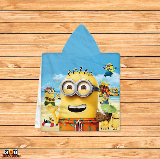 Poncho pentru copii Beach Minions