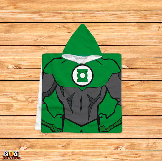 Poncho pentru copii Green Lantern