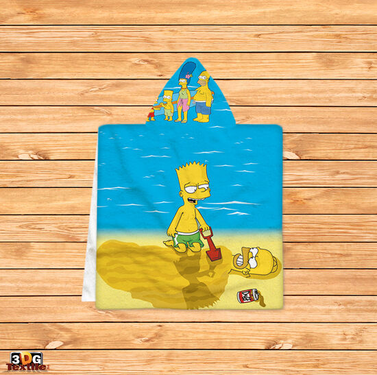Poncho pentru copii Bart Simpson