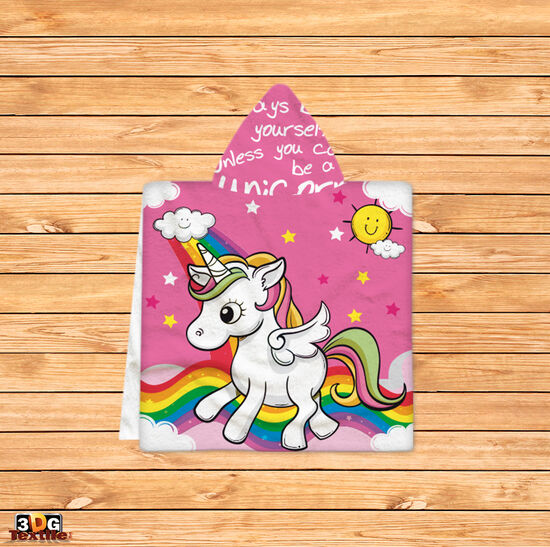 Poncho pentru copii Unicorn