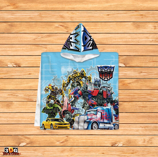 Poncho pentru copii Transformers