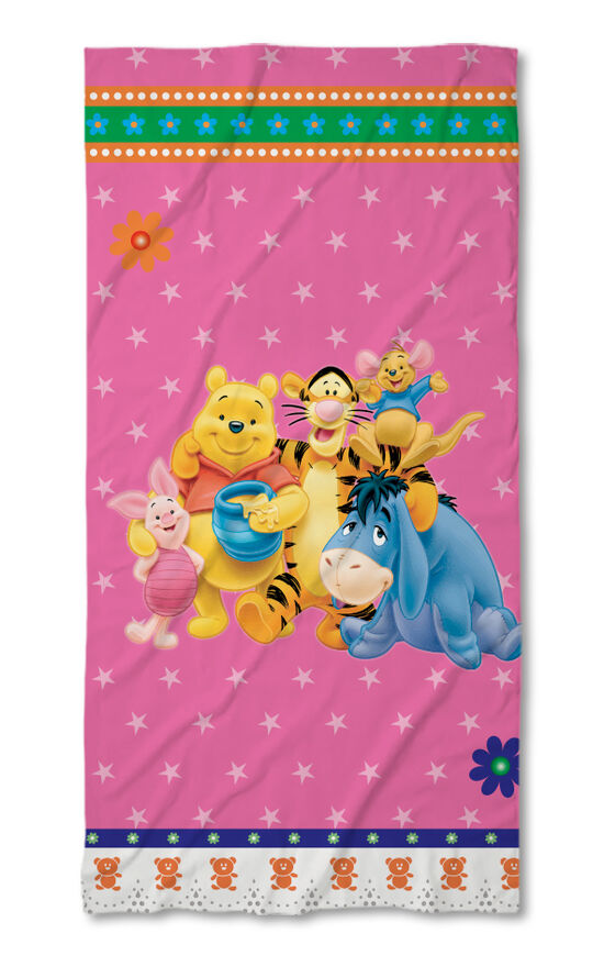 Prosop de plajă Pooh Pink