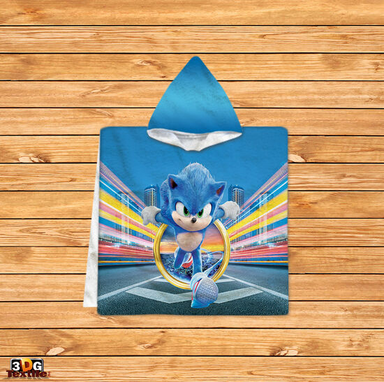 Poncho pentru copii Sonic 2021