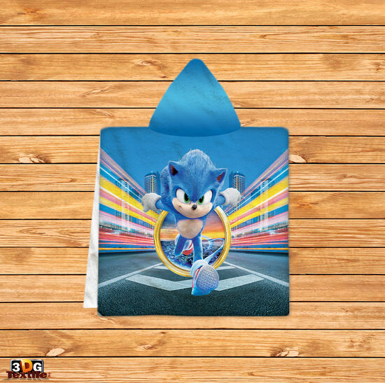Poncho pentru copii Sonic 2021