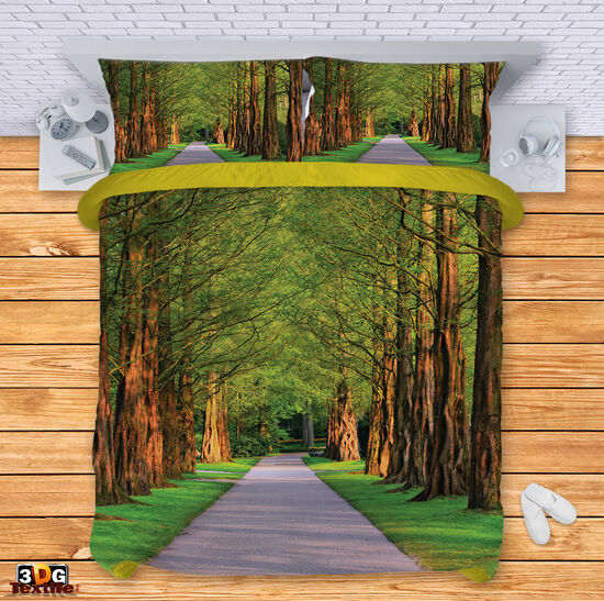 Lenjerie de pat Road in the forest