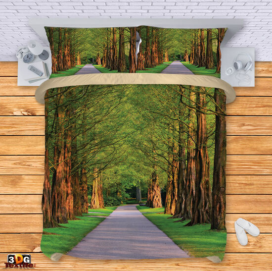 Lenjerie de pat Road in the forest
