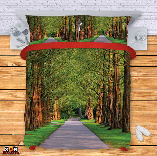 Lenjerie de pat Road in the forest