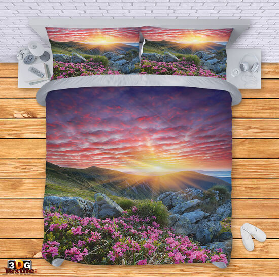 Lenjerie de pat Sunset in the mountains