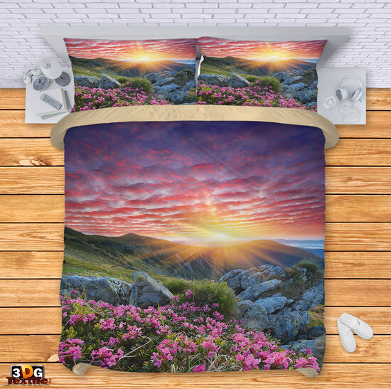 Lenjerie de pat Sunset in the mountains