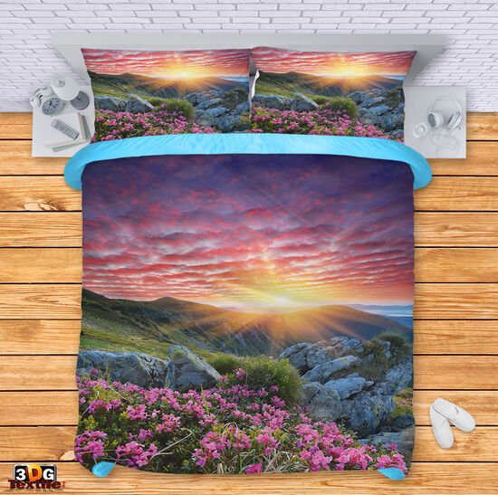 Lenjerie de pat Sunset in the mountains