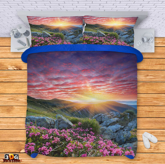 Lenjerie de pat Sunset in the mountains