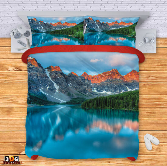 Lenjerie de pat Sunrise in the mountains 2