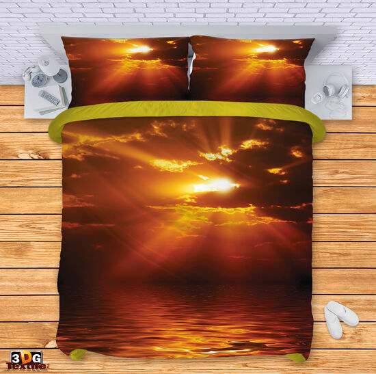 Lenjerie de pat Sunset over the sea