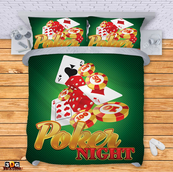 Lenjerie de pat Poker night