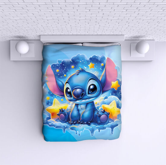 Cuvertură de pat Stitch Night blue