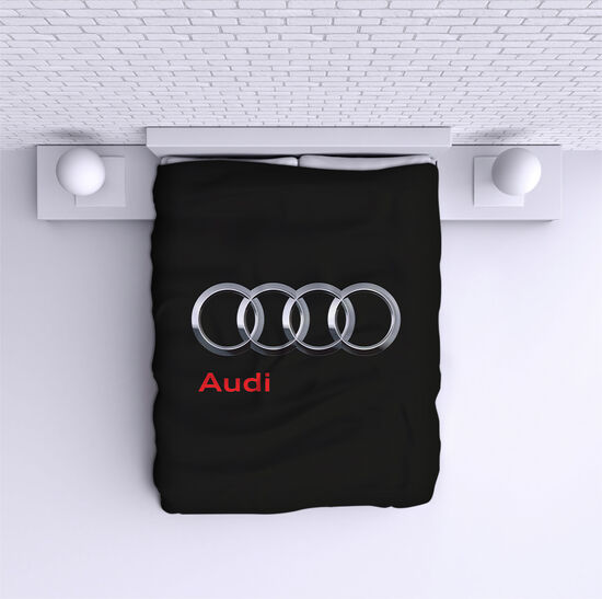 Cuvertură de pat Audi logo black