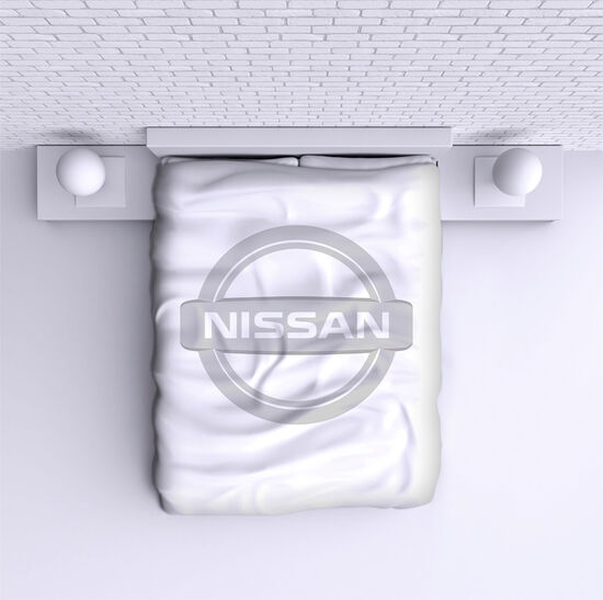 Cuvertură de pat Nissan white