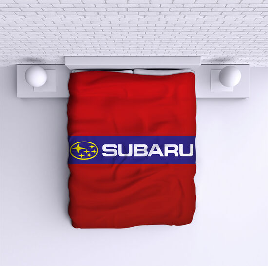 Cuvertură de pat Subaru red