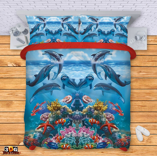 Lenjerie de pat Dolphins
