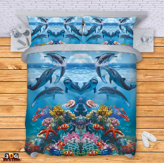 Lenjerie de pat Dolphins