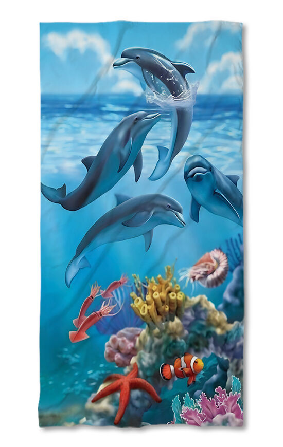 Prosop de plajă Dolphins