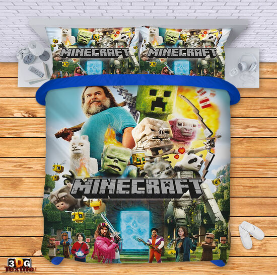 Lenjerie de pat Minecraft the movie
