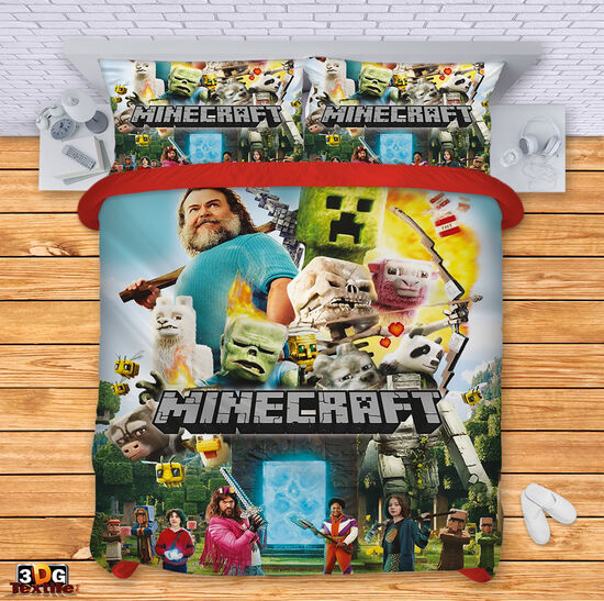 Lenjerie de pat Minecraft the movie