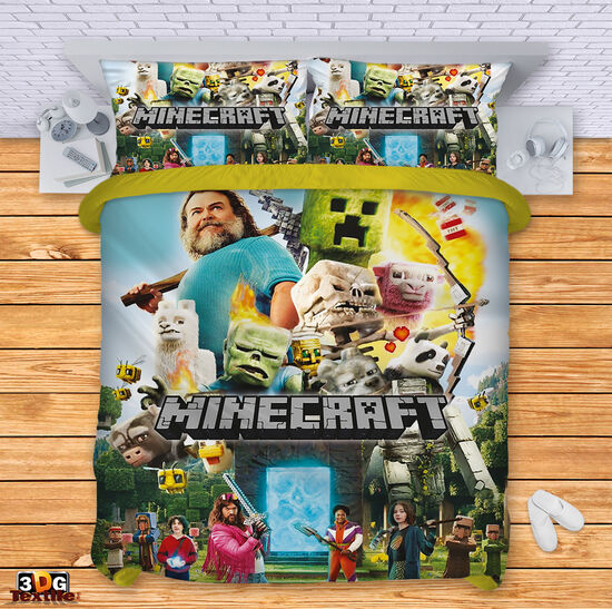 Lenjerie de pat Minecraft the movie