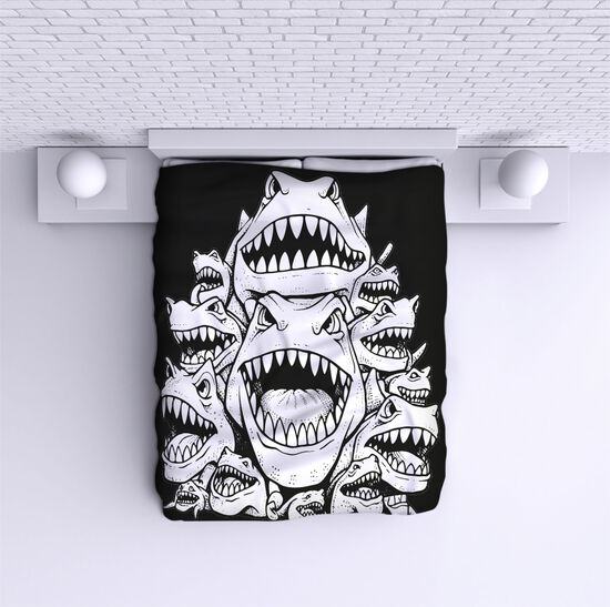 Cuvertură de pat Shark attack