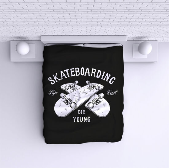 Cuvertură de pat Skateboarding