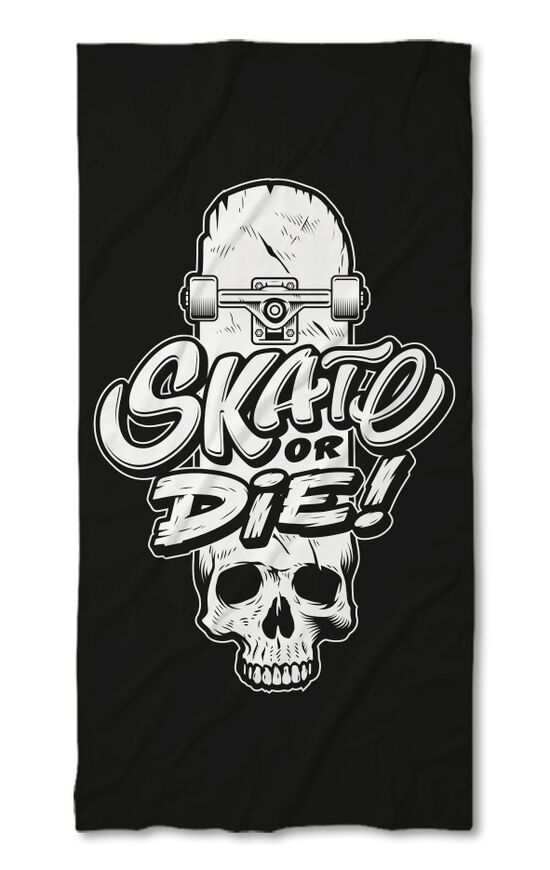 Prosop de plajă Skate or die