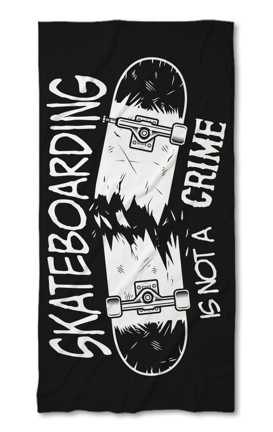 Prosop de plajă Skateboarding is not a crime