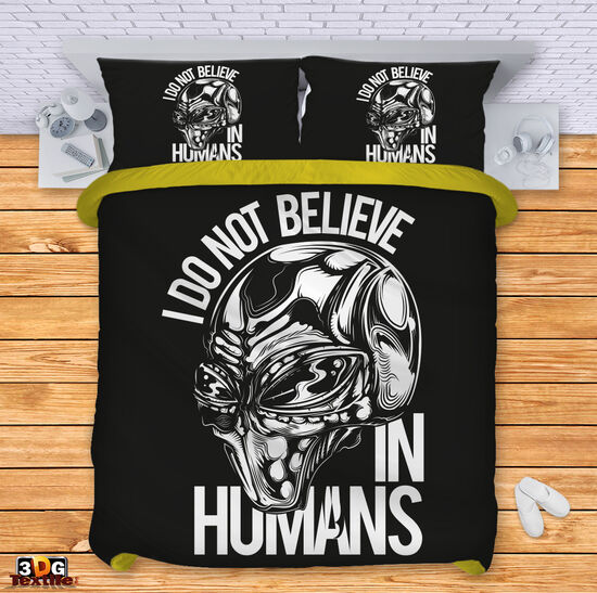 Lenjerie de pat I don't believe in humans